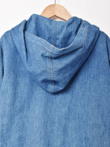 フード付き ジップアップ デニムジャケット
