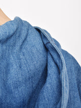 フード付き ジップアップ デニムジャケット