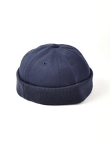 【3色展開】リブ コットン ロールキャップ