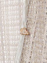 かぎ編み ラメカーディガン