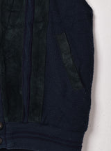 ニット×スエードベスト