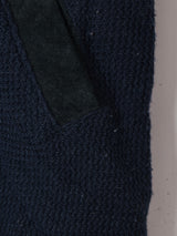 ニット×スエードベスト