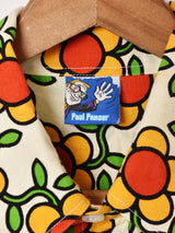 花柄  長袖シャツ