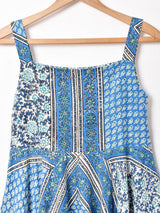 Emerald Motel総柄 ノースリーブ サーキュラーワンピース