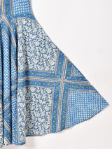 Emerald Motel総柄 ノースリーブ サーキュラーワンピース