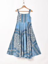 Emerald Motel総柄 ノースリーブ サーキュラーワンピース