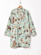 Backersカウボーイ 総柄ガウン