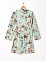 Backersカウボーイ 総柄ガウン