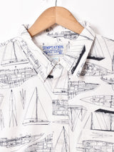 TEMPTATIONシップ 総柄 長袖シャツ