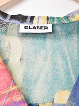 総柄半袖 オープンカラーシャツ