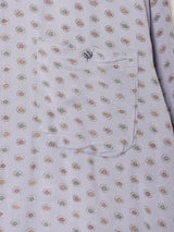 総柄 長袖シャツ