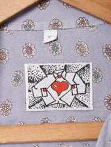 総柄 長袖シャツ