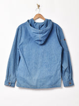 フード付き ジップアップ デニムジャケット