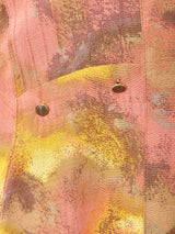 ぼかし柄ショート丈トップス