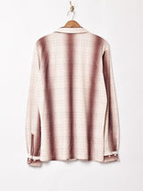 70's   長袖ドット柄シャツ