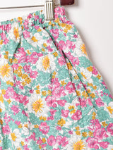 イージーショートパンツ 花柄