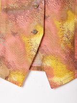 ぼかし柄ショート丈トップス