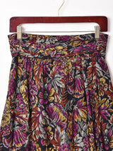 アメリカ製 ウエストデザイン 花柄スカート