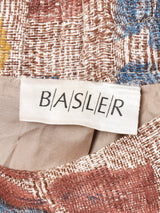 ワイドプリーツ 花柄スカート