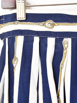 センタースリット ストライプスカート