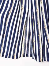 センタースリット ストライプスカート