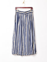 センタースリット ストライプスカート