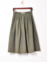 ベルトデザイン フレアスカート