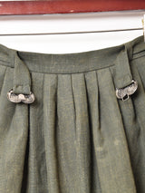 ベルトデザイン フレアスカート