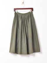 ベルトデザイン フレアスカート