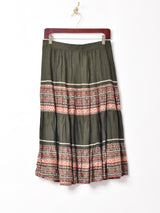 ティアード テープスカート