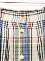 WHITE STAG フロントオープン チェック柄スカート