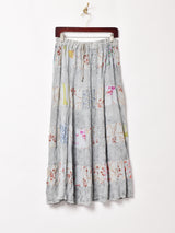 パッチワーク ラインスカート