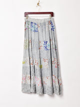 パッチワーク ラインスカート