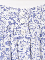 フロントオープン 花柄スカート