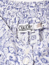 フロントオープン 花柄スカート