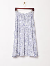 フロントオープン 花柄スカート