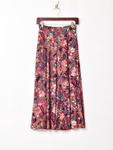 花柄フレアスカート