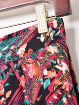 花柄フレアスカート