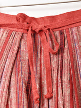 西ドイツ製 ストライプ リネンスカート