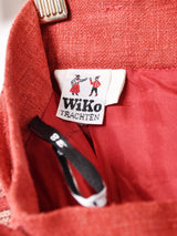 西ドイツ製 ストライプ リネンスカート