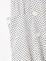 ピンドット柄 ビッグポケットスカート