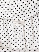 ピンドット柄 ビッグポケットスカート