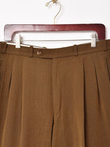 ストライプ スラックス オリーブ