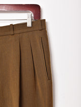 ストライプ スラックス オリーブ