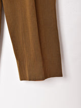 ストライプ スラックス オリーブ