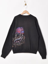 アニマルプリントスウェット