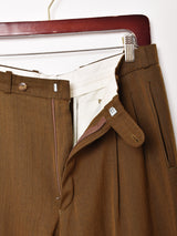 ストライプ スラックス オリーブ