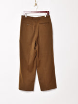 ストライプ スラックス オリーブ