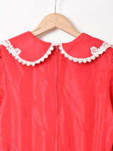 アメリカ製 レースデザイン 長袖ワンピース