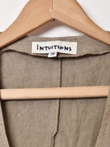 フロントオープン スリーブレスワンピース